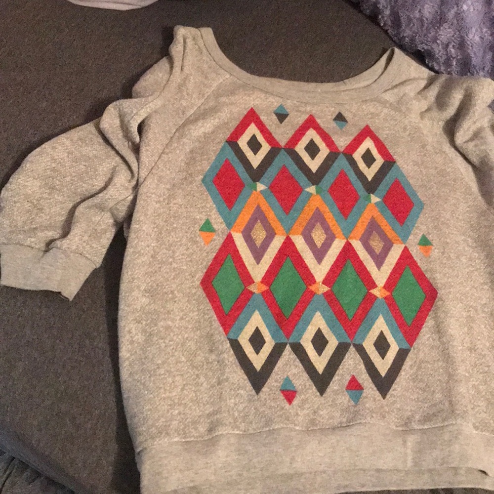 Gray Aztec Pullover🔥 - Picture 5 of 5